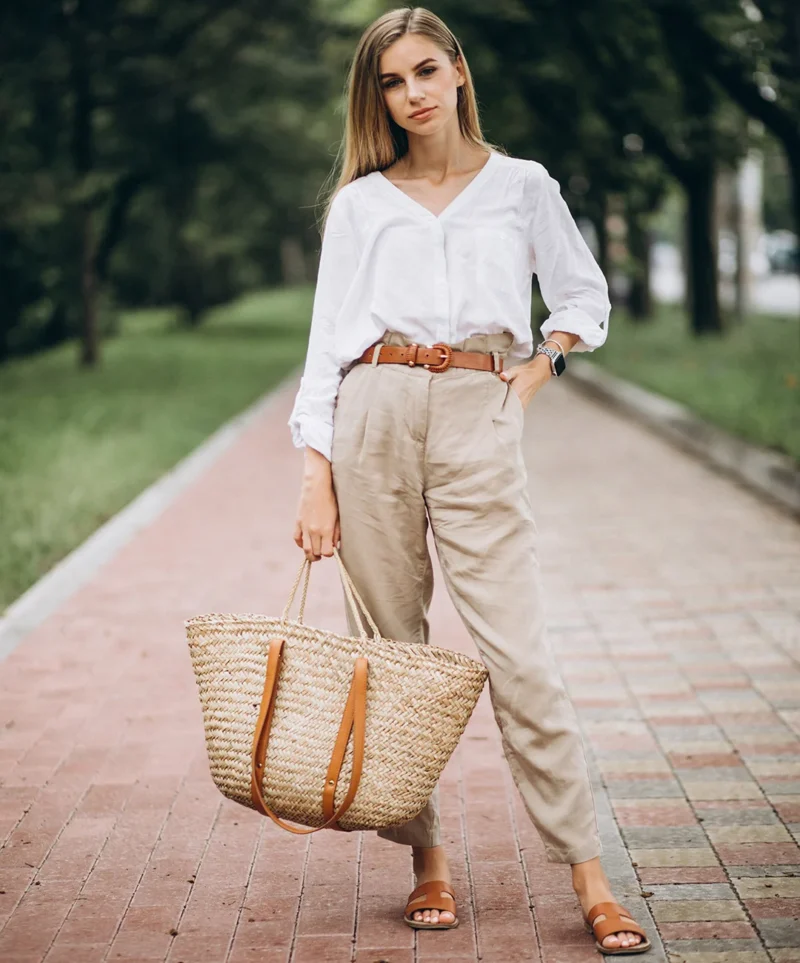 Camel trousers