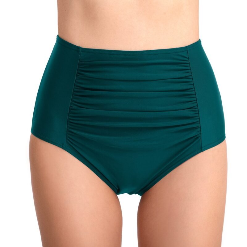 Women's High - Waisted Tummy - Control & Butt - Lifting Swim Trunks - Ruched, Tight - Fit, Triangle Beach Pants（ DS29）