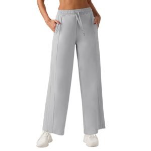 Women's Loose Straight - Leg Yoga Pants - High - Waisted Yoga Outfit for Training, Running & Outdoor Sports（ENY343）