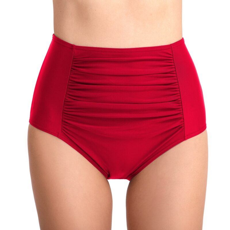 Women's High - Waisted Tummy - Control & Butt - Lifting Swim Trunks - Ruched, Tight - Fit, Triangle Beach Pants（ DS29）