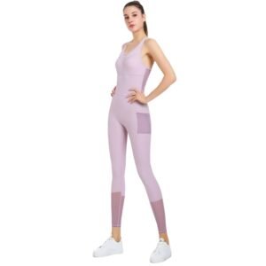 wellbuilt Women's European & American Quick - Dry Yoga Jumpsuit: Slim - Fit, Breathable for Aerial Fitness, Running( ENY108)