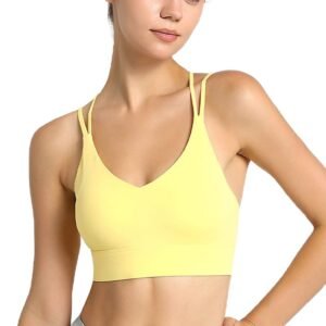 wellbuilt Yoga Sports Bra - Shockproof, Back - Beautifying, Quick - Dry for Summer Fitness( ENY164)