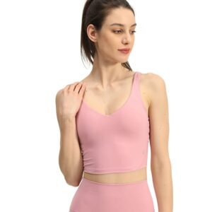 wellbuilt Sports Bra with Built - in Pads - Shockproof, Outdoor Yoga Top, Quick - Dry Fitness Vest for Women（ ENY024）