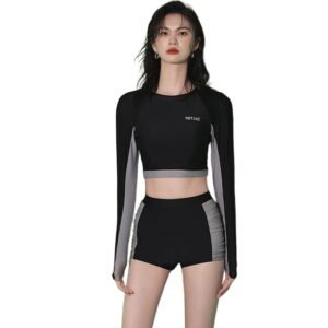 Wholesale Women's Long - Sleeve Two - Piece Swimsuit: Conservative, Slimming & Spa - Ready（ 5656）