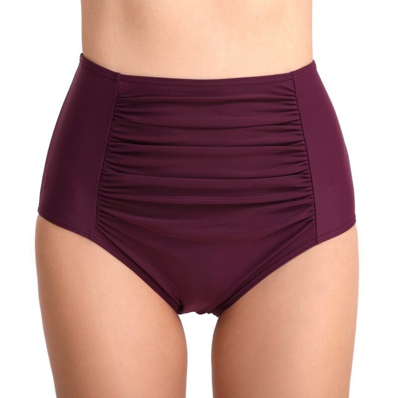 Women's High - Waisted Tummy - Control & Butt - Lifting Swim Trunks - Ruched, Tight - Fit, Triangle Beach Pants（ DS29）