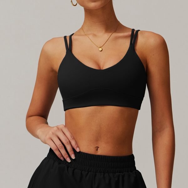 Women's Cross - Back Yoga Bra: Naked - Feel, Outer - Wear Sports Top for Outdoor Running & Fitness 4001