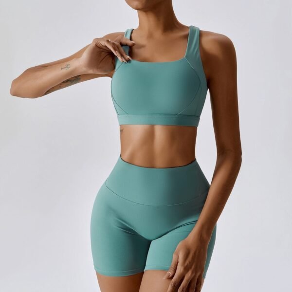 Cloud-Feel Tight Yoga Vest Sports Bra - High-Intensity Performance for Active Women 8047 - 图片 6