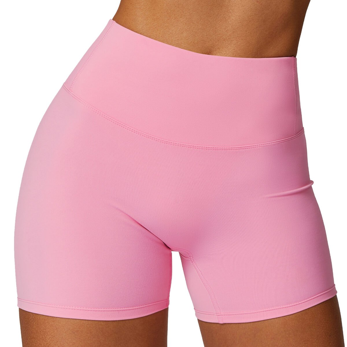 Naked Sensation' Workout Shorts - High-Waisted Compression Yoga Shorts for Women, Quick-Dry & Shapewear  BDK8047