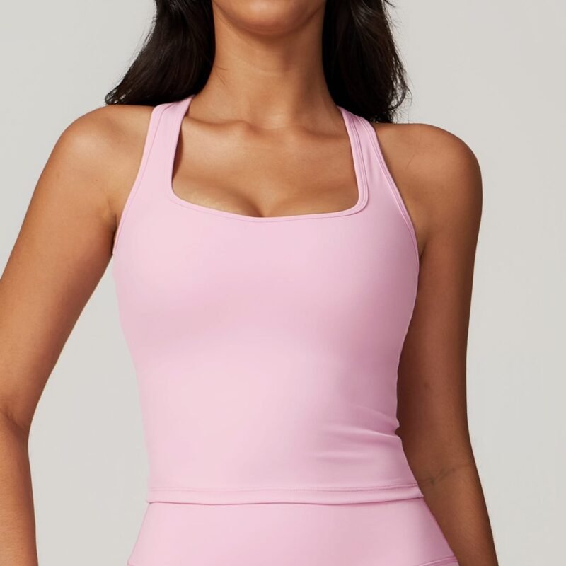 Sports Tank for Women - Slim - Fit, Quick - Dry, Ideal for Running, Fitness and Yoga （8819）