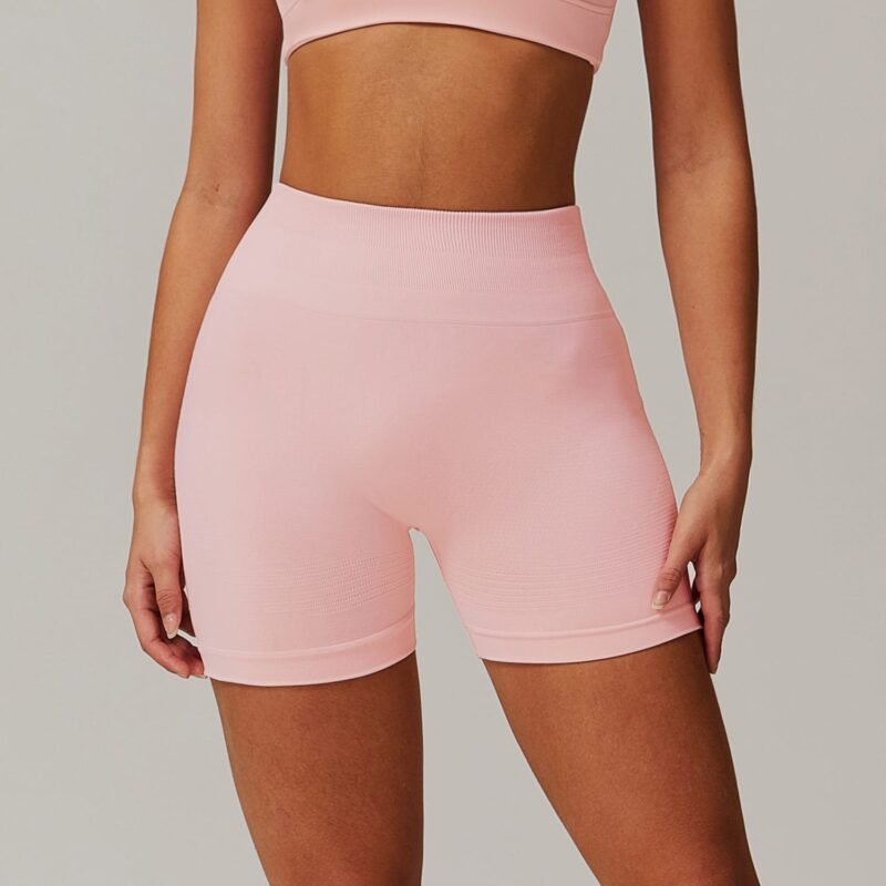 Seamless High - Waisted Yoga Shorts for Women （7725）