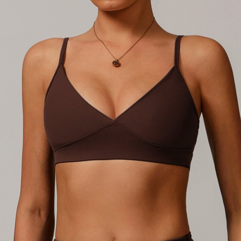 Women's Eco - Friendly Recycled Racerback Yoga Bra: Outer - Wear Quick - Dry Tight - Fit Sports Top for Running & Fitness 8998