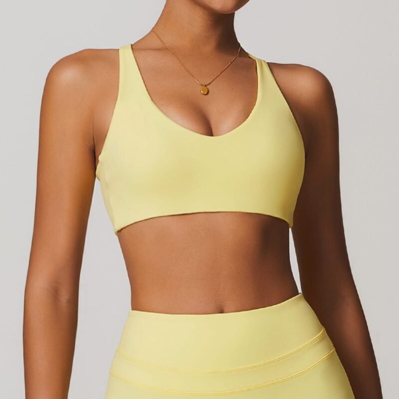 Slim - Fit Back - Exposing Yoga Bra for Women - Ideal for Running and Fitness, Suitable for Outer Wear （8863）