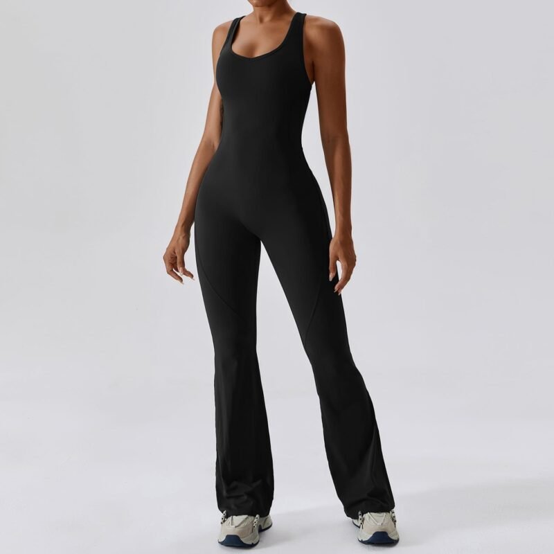 Abundant Stock! European and American - style Quick - Dry Tight - Fitting Yoga Jumpsuit CLT8117