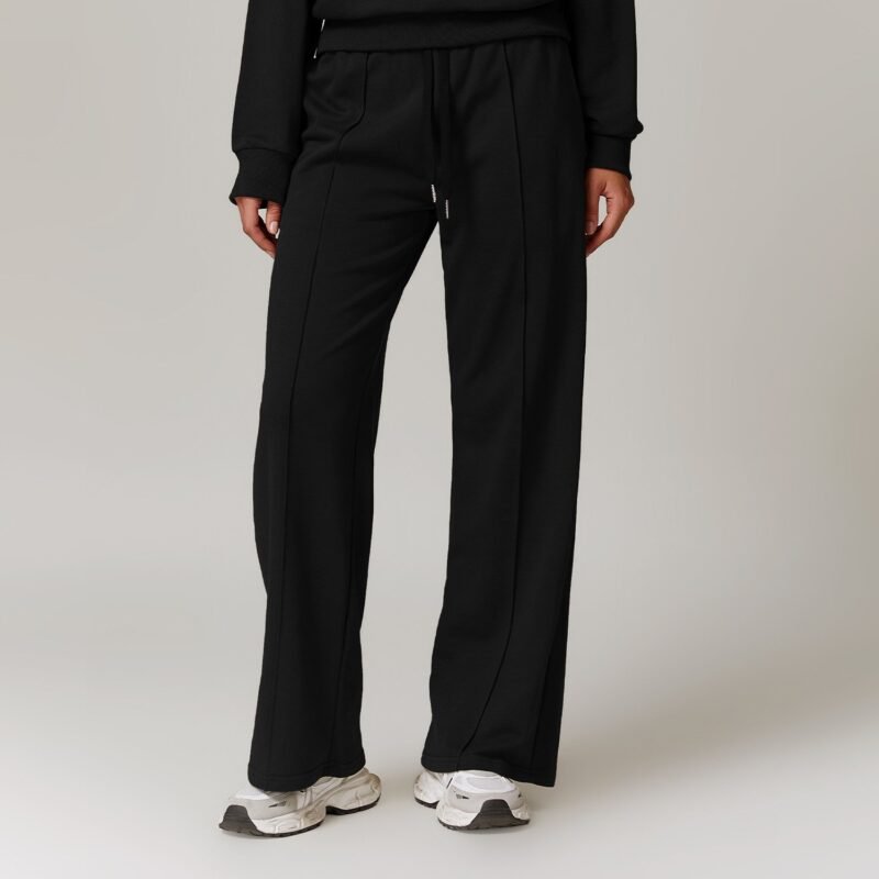 Women's Spring High - Waisted Loose Sports Sweatpants: Pocketed, Straight - Leg Casual & Versatile Athletic Pants 8933