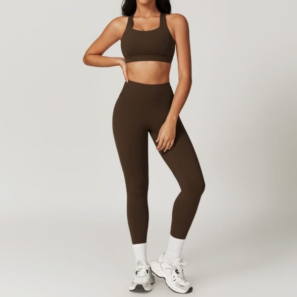 Cloud-Feel Tight Yoga Vest Sports Bra - High-Intensity Performance for Active Women 8047 - 图片 12