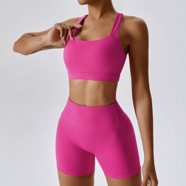 Cloud-Feel Tight Yoga Vest Sports Bra - High-Intensity Performance for Active Women 8047 - 图片 7