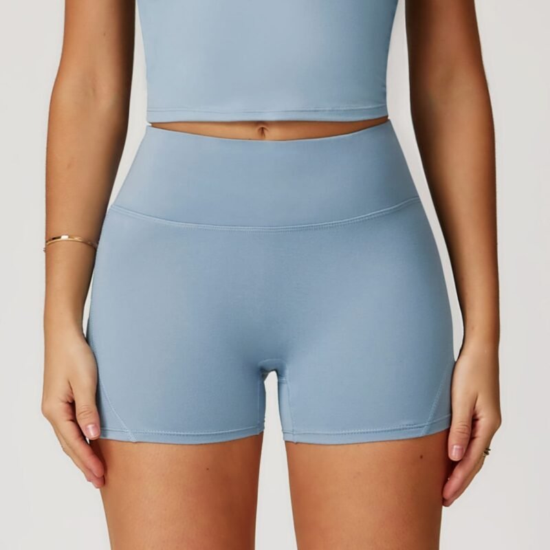 Women's Cross - Border Brushed Yoga Shorts: High - Waisted, Hip - Lifting, Tight - Fit for Running & Fitness 9152