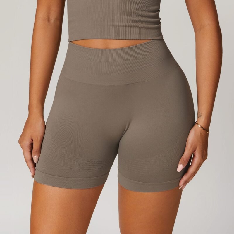 Seamless High - Waisted Yoga Shorts for Women （7725）