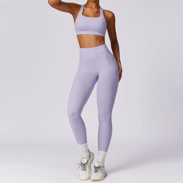 Cloud-Feel Tight Yoga Vest Sports Bra - High-Intensity Performance for Active Women 8047 - 图片 21