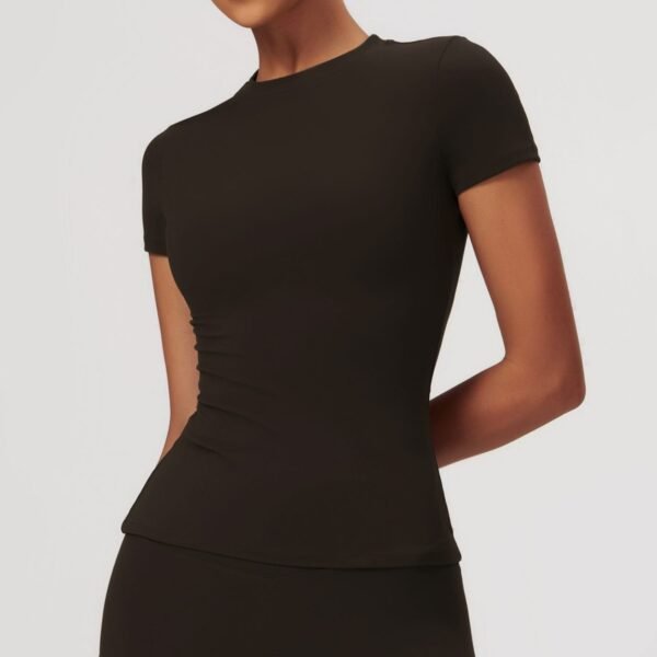 Women's Quick-Dry Short-Sleeve Yoga T-Shirt for Spring: Ideal for Running, Fitness & Outdoor Activities（8455） - 图片 7