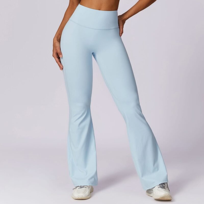 European - American Style High - Waist Flared Yoga Trousers (8232)