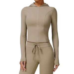 Women's Sports Zippered Sun - Protective Jacket: Long - Sleeve, Cool - Touch, Breathable & UV - Resistant Outdoor Coat 3012