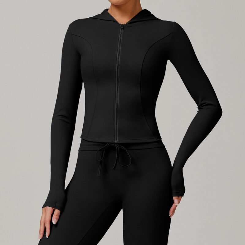 Women's Sports Zippered Sun - Protective Jacket: Long - Sleeve, Cool - Touch, Breathable & UV - Resistant Outdoor Coat 3012