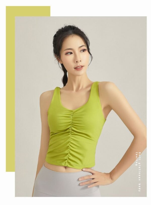 Women's Shock - Absorbing Yoga Tank Top with Built - in Bra - Sexy Backless Design for Running, Fitness & Yoga（ ENY226) - 图片 4