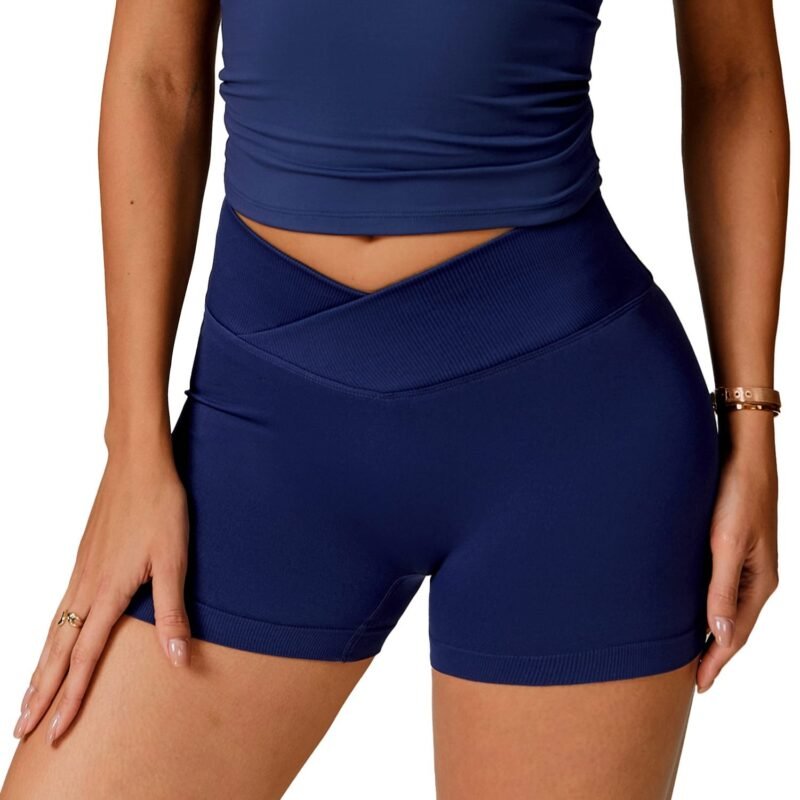 Women’s Peach - Booty Lifting High - Waist Elastic Seamless Yoga Shorts for Yoga, Running & Fitness（4596）