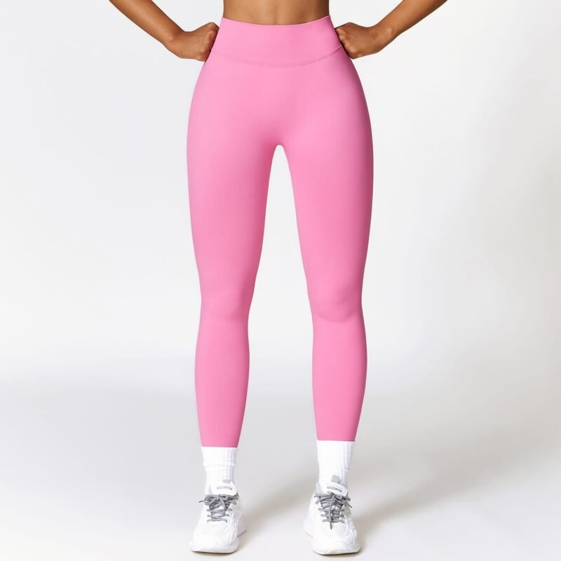 High - Waisted Butt - Lifting Fitness Pants for Women - Slim - Fit, Seamless Yoga Pants with Elasticity for Running and Exercise（7318）