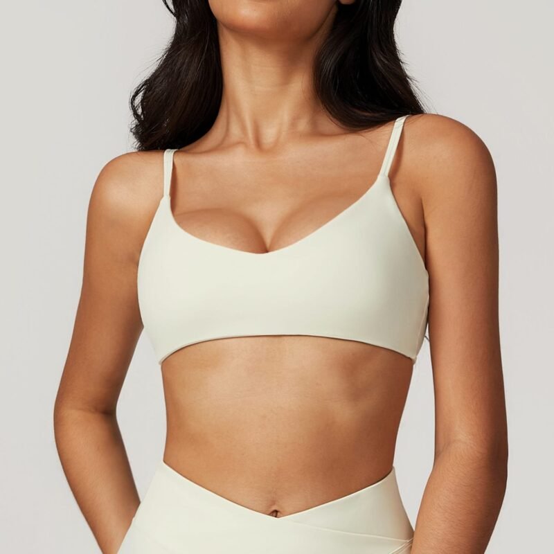 Recycled Quick - Dry Slim - Fit Back - Exposing Yoga Bra - Ideal for Running and Fitness, Suitable for Outer Wear（8799）