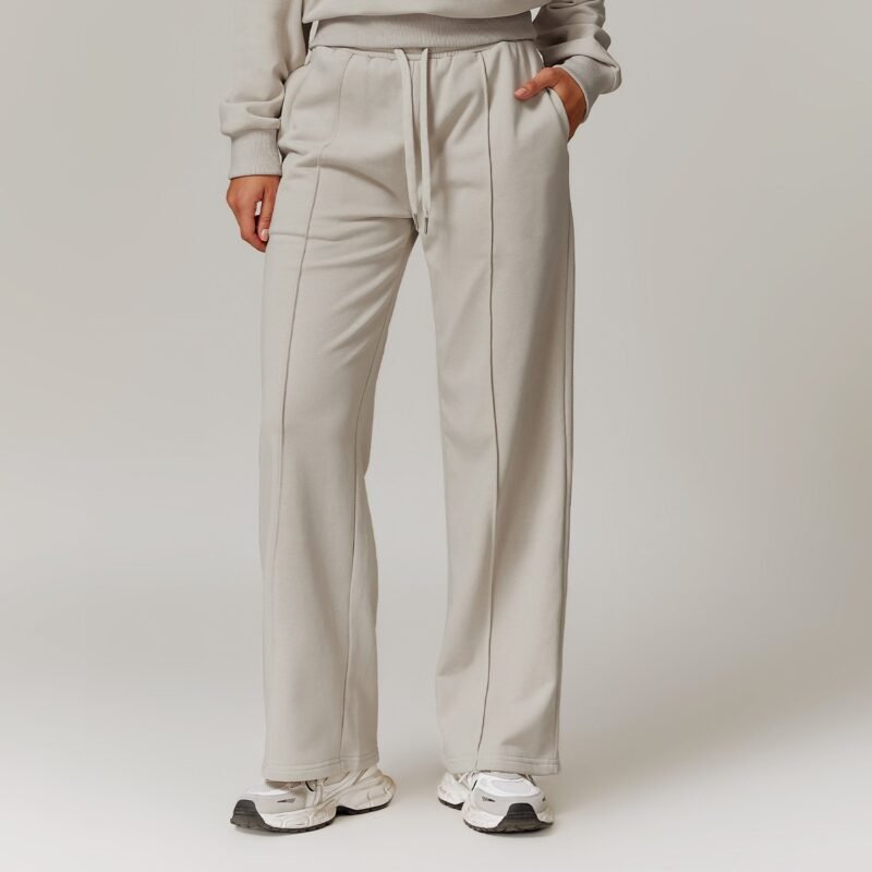 Women's Spring High - Waisted Loose Sports Sweatpants: Pocketed, Straight - Leg Casual & Versatile Athletic Pants 8933