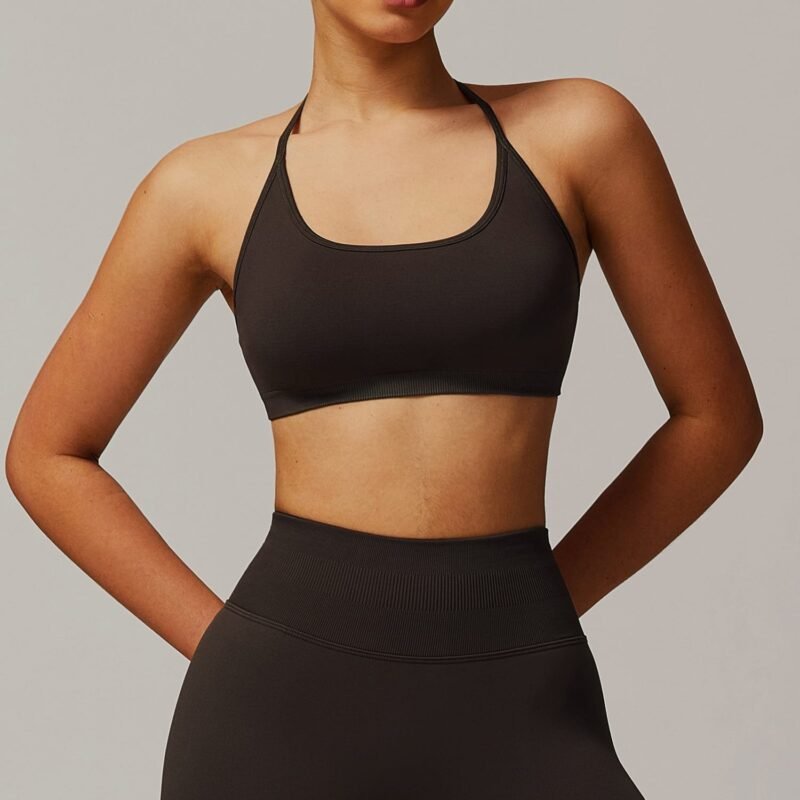 Seamless Cross - Back Yoga Bra - Quick - Dry Sports Top with Premium Appeal for Spring（7655）
