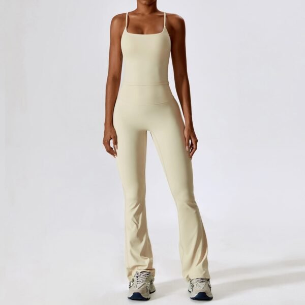 Autumn Shockproof Bare-Feel Yoga Set - Quick-Dry Tight Fitness Wear for Women (TZ8232) - 图片 15