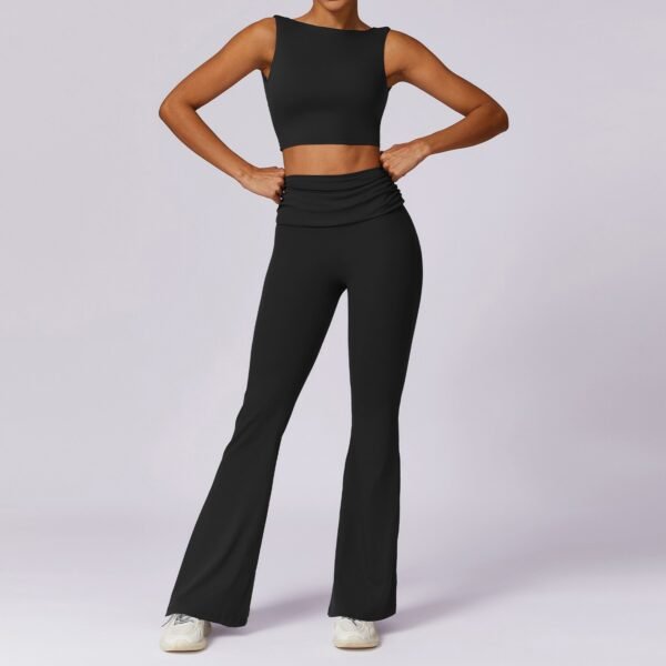 Women's Spring Naked - Feel Tight - Fitting Sports Set: Racerback Yoga & Running Outfit 8516 - 图片 6