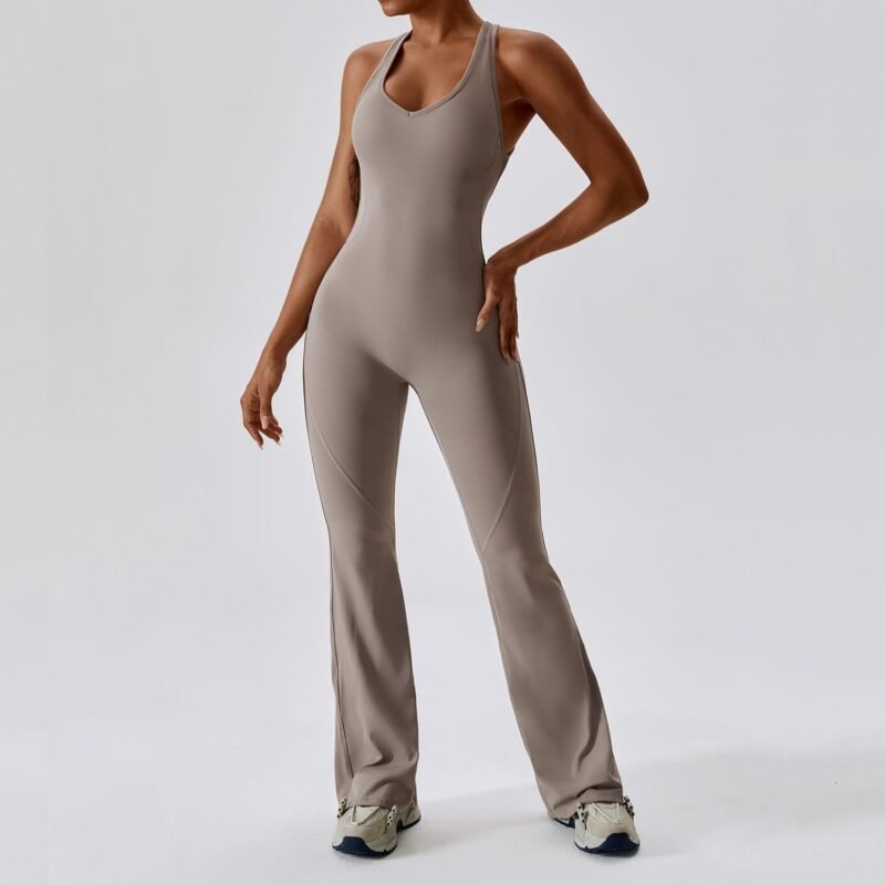 Abundant Stock! European and American - style Quick - Dry Tight - Fitting Yoga Jumpsuit CLT8117