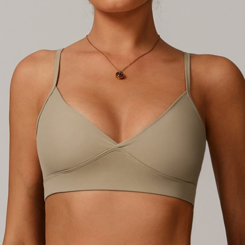 Women's Eco - Friendly Recycled Racerback Yoga Bra: Outer - Wear Quick - Dry Tight - Fit Sports Top for Running & Fitness 8998