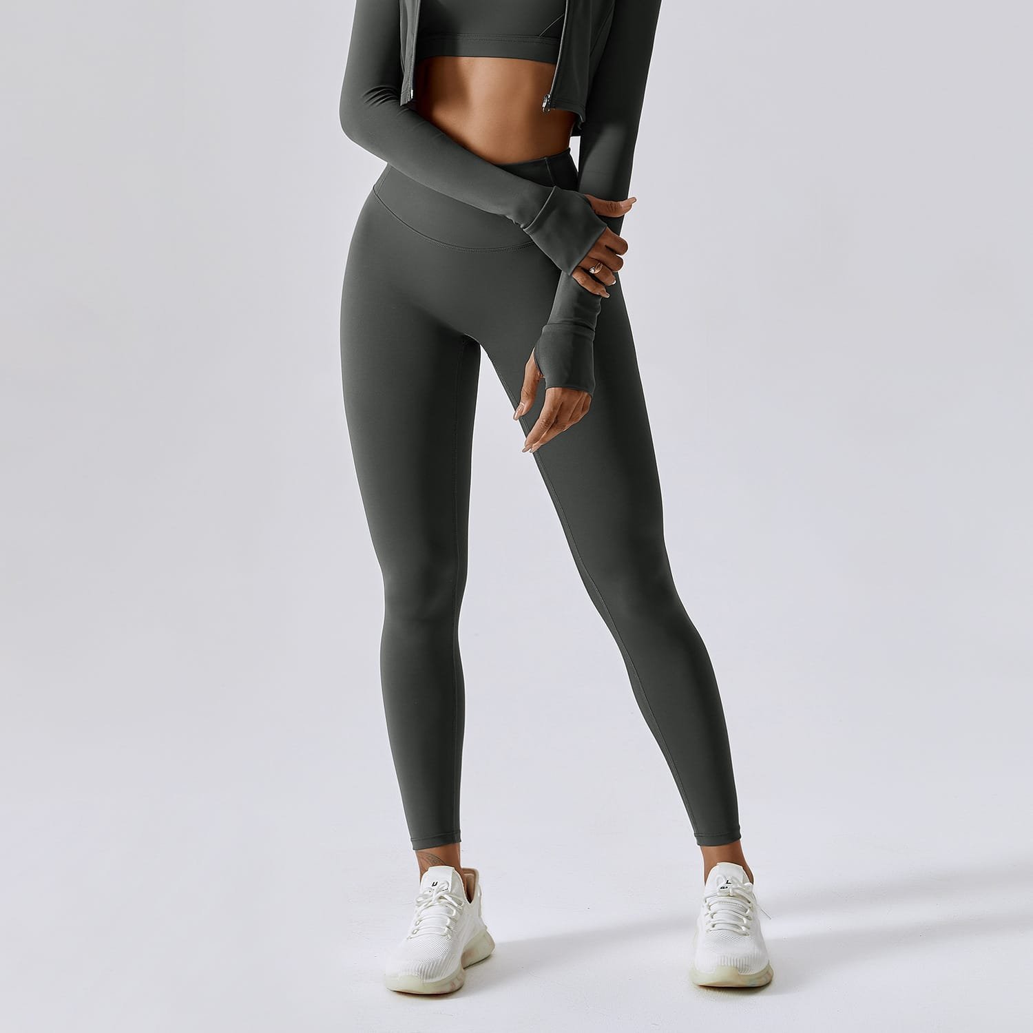 High Waist Workout Leggings for Women - Tummy Control & Booty Lifting Gym Pants for Running, Yoga(8047) - 图片 13