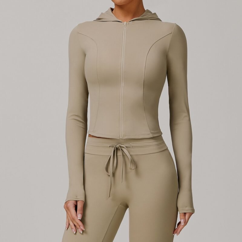 Women's Sports Zippered Sun - Protective Jacket: Long - Sleeve, Cool - Touch, Breathable & UV - Resistant Outdoor Coat 3012