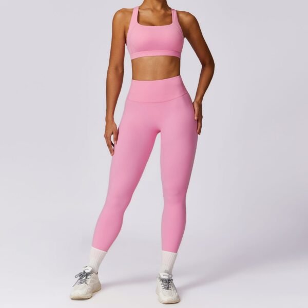 Cloud-Feel Tight Yoga Vest Sports Bra - High-Intensity Performance for Active Women 8047 - 图片 20