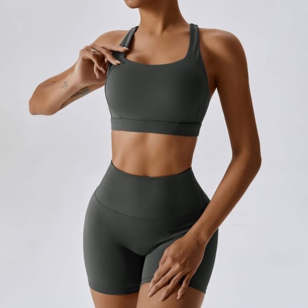 Cloud-Feel Tight Yoga Vest Sports Bra - High-Intensity Performance for Active Women 8047 - 图片 5