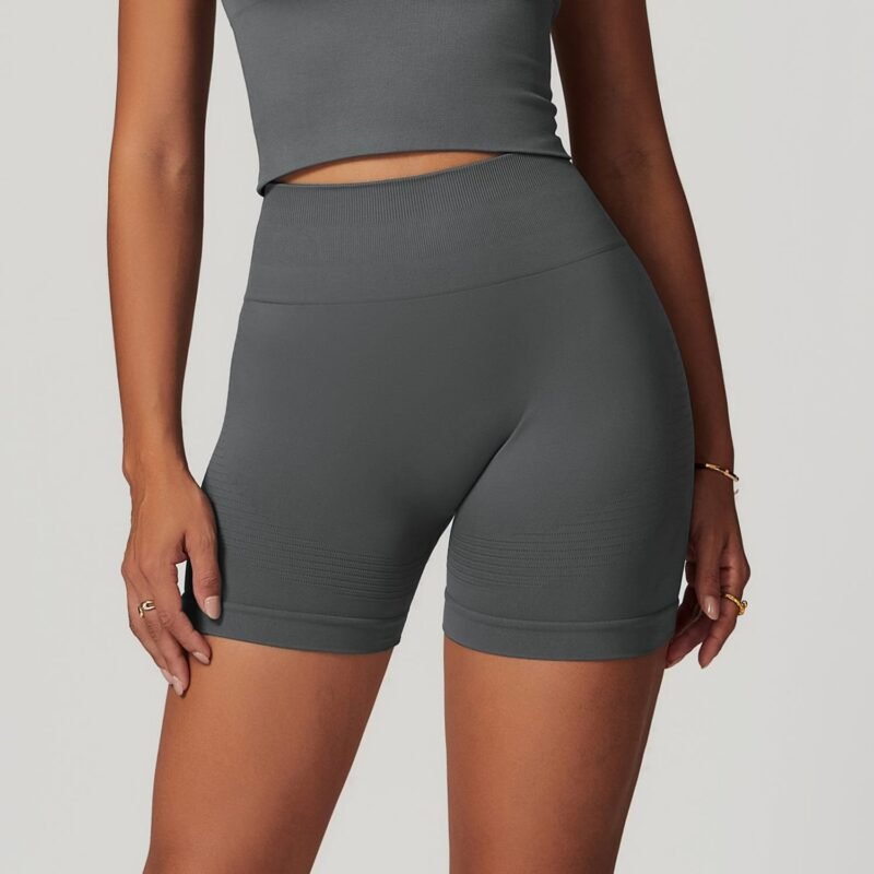 Seamless High - Waisted Yoga Shorts for Women （7725）