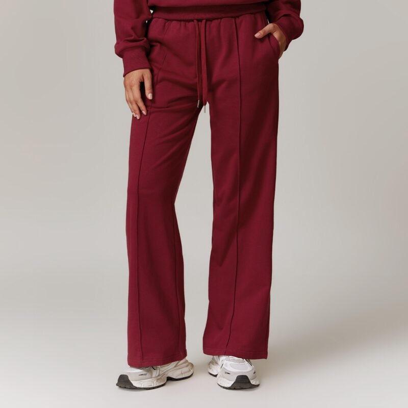 Women's Spring High - Waisted Loose Sports Sweatpants: Pocketed, Straight - Leg Casual & Versatile Athletic Pants 8933