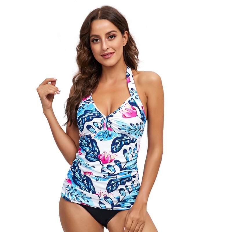 Sexy Gradient - Printed Halter Bikini Set for Women - Amazon - Style Swimwear（ DS12A）