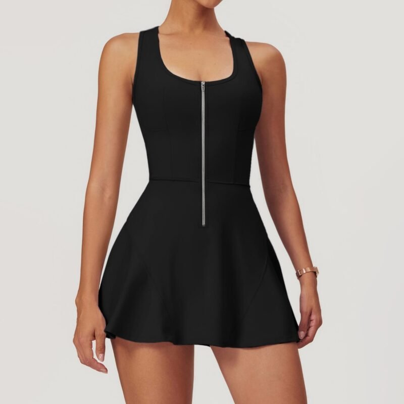 Naked - Feeling Anti - Peek Sports Dress for Women - Summer New Style, Ideal for Outdoor Running, Fitness and Tennis （8832）
