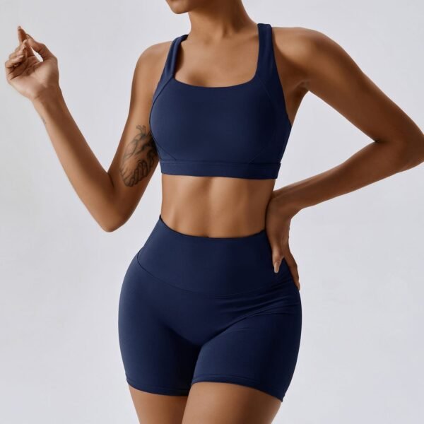 Cloud-Feel Tight Yoga Vest Sports Bra - High-Intensity Performance for Active Women 8047 - 图片 4