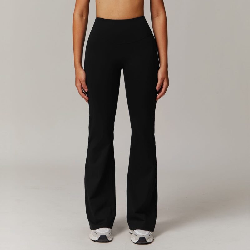 Women's Cross - Border Tight Yoga Pants: Slightly Flared Wide - Leg, Running & Fitness High - Waisted Flare Pants 9172