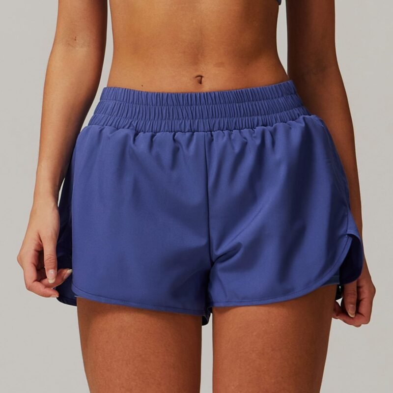 Women's Naked - Feel Quick - Dry Yoga Shorts: Fake Two - Piece, Hip - Lifting, Running & Fitness Yoga Pants 4001