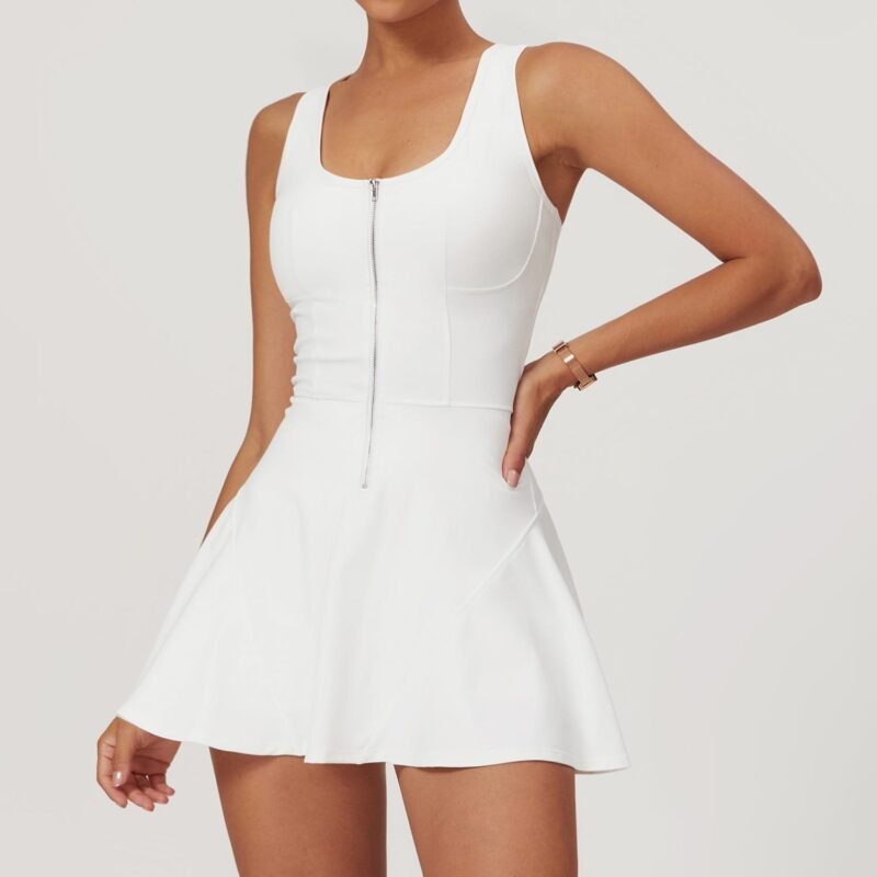 Naked - Feeling Anti - Peek Sports Dress for Women - Summer New Style, Ideal for Outdoor Running, Fitness and Tennis （8832）