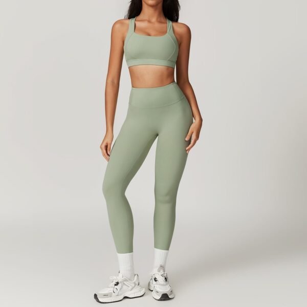 Cloud-Feel Tight Yoga Vest Sports Bra - High-Intensity Performance for Active Women 8047 - 图片 13